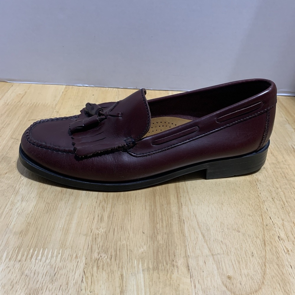 Vintage Men'sG.H Bass & Co Weejuns Sz‎ 9.5M Burgundy Marietta II Dress Shoes.